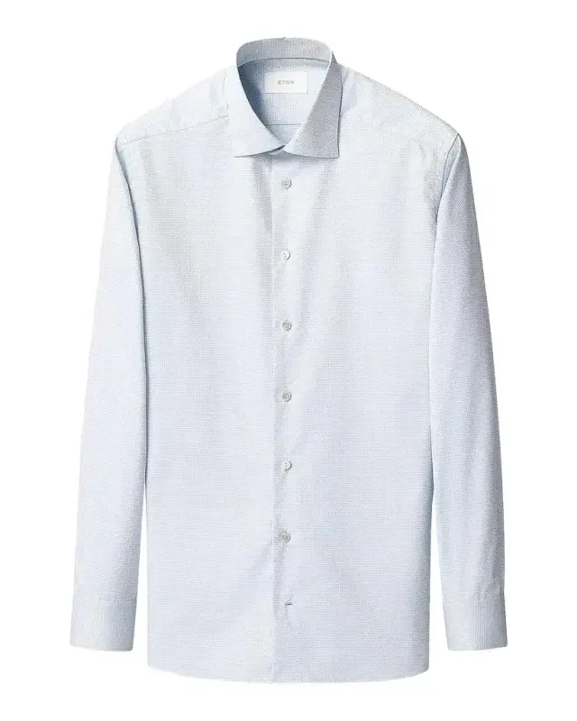 Eton Elevated Textured Cotton Slim-Fit Shirt