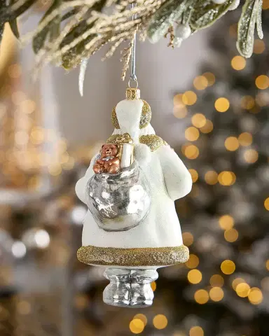 Exclusive Neiman Marcus Tyson's Corner African American Santa Christmas Ornament | Thumbnail 2 Exclusive Neiman Marcus Tyson's Corner African American Santa Christmas Ornament | Thumbnail 2