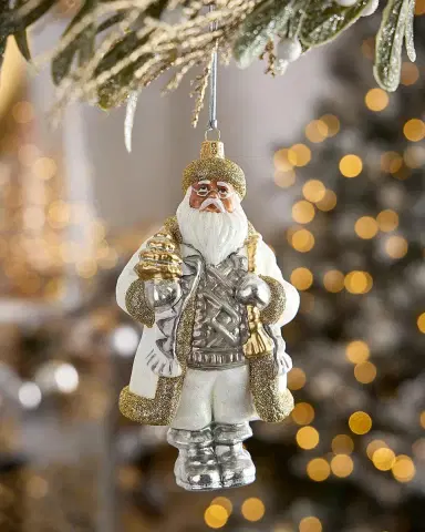 Exclusive Neiman Marcus Tyson's Corner African American Santa Christmas Ornament | Thumbnail 1 Exclusive Neiman Marcus Tyson's Corner African American Santa Christmas Ornament | Thumbnail 1