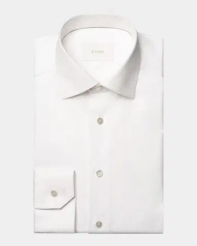 Eton Men's Slim Fit Cotton Dress Shirt | Thumbnail 4