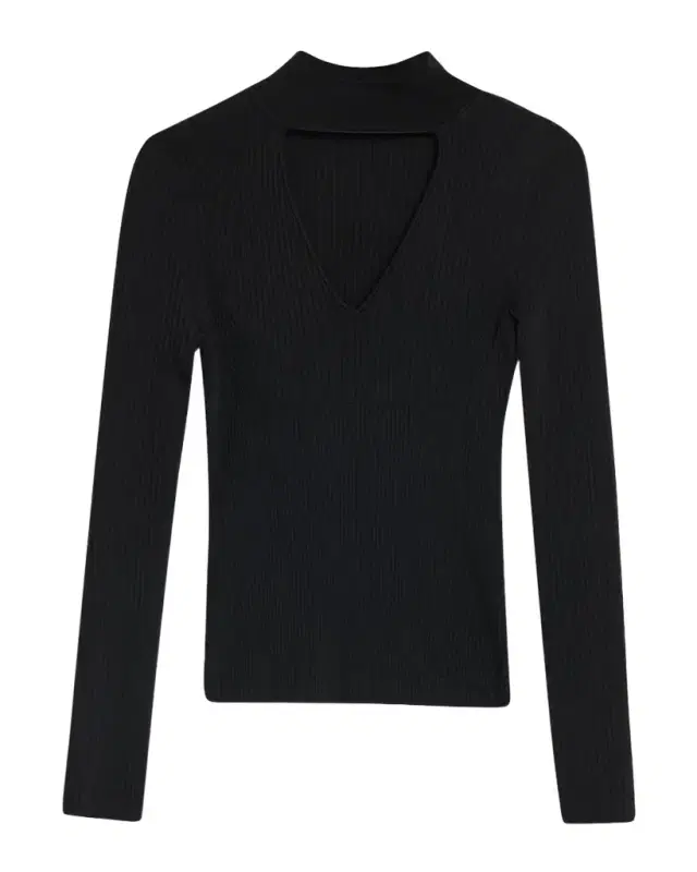 Ribbed Cut-Out Top