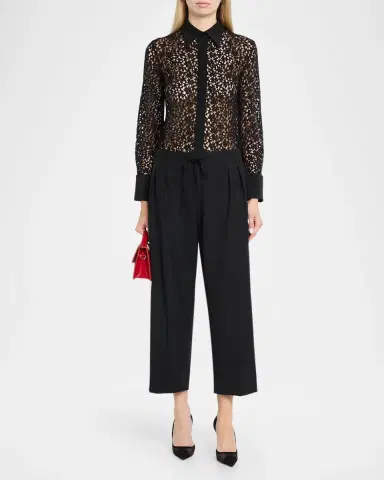 Maria McManus Sheer Laced Cotton-Blend Shirt | Thumbnail 2