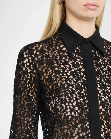 Maria McManus Sheer Laced Cotton-Blend Shirt | Thumbnail 5