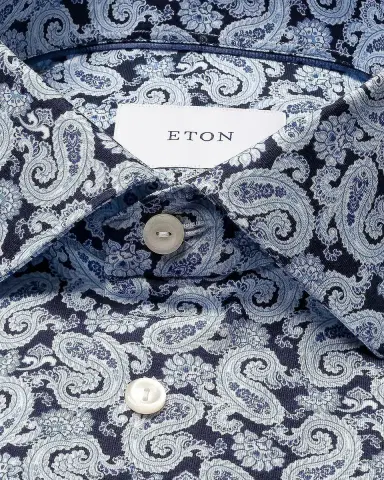 Eton Paisley Stretch-Cotton Slim-Fit Shirt | Thumbnail 2
