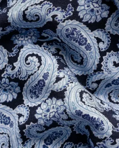 Eton Paisley Stretch-Cotton Slim-Fit Shirt | Thumbnail 3
