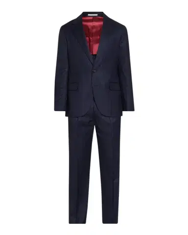 Brunello Cucinelli Men's Wool Chalk Stripe Two-Piece Suit | Thumbnail 1