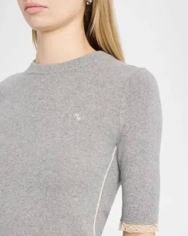 Maria McManus Cashmere-Cotton Rib-Knit Baby T-Shirt | Thumbnail 5