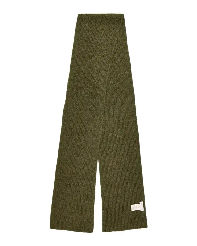 Dries Van Noten Men's Moyson Wool Ribbed Scarf