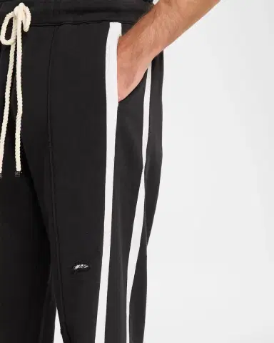Nahmias Repaired Cotton Wide-Leg Track Pants | Thumbnail 5