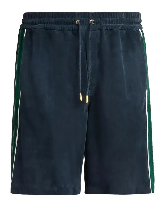 Casablanca Striped Suede Track Shorts