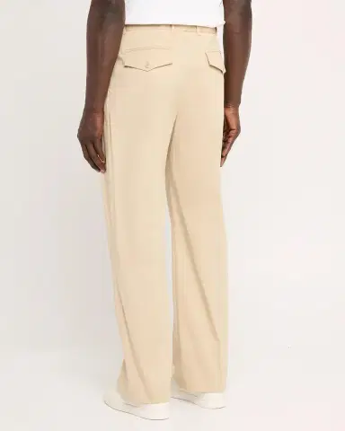 Casablanca Men's Poplin Pleated Straight-Leg Trousers | Thumbnail 3