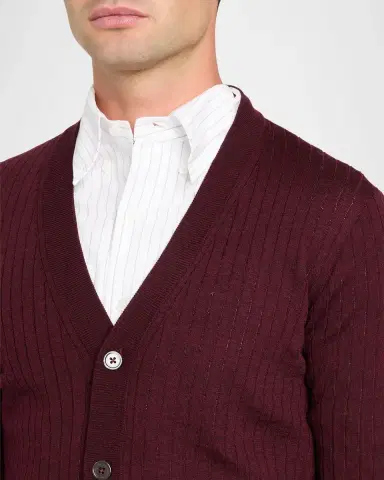 Thom Browne RWB Striped Merino Wool Cardigan | Thumbnail 5
