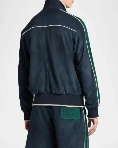Casablanca Striped Suede Track Jacket | Thumbnail 3 Casablanca Striped Suede Track Jacket | Thumbnail 3