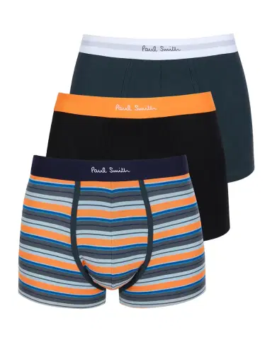 Paul Smith Men's Solid Stripe Mix 3-Pack Boxer Briefs | Thumbnail 2 Paul Smith Men's Solid Stripe Mix 3-Pack Boxer Briefs | Thumbnail 2