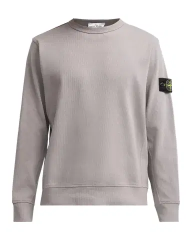 Stone Island Men's Cotton Micro-Rib Crewneck Sweater | Thumbnail 1 Stone Island Men's Cotton Micro-Rib Crewneck Sweater | Thumbnail 1
