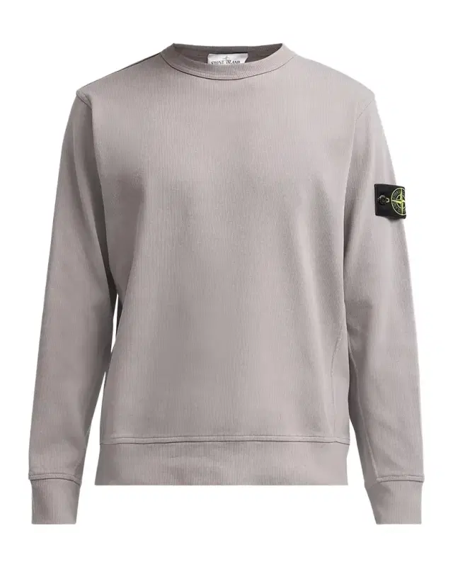 Stone Island Men's Cotton Micro-Rib Crewneck Sweater