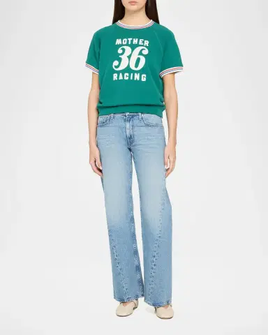 Mother The Short-Sleeve Sport Concert Sweatshirt | Thumbnail 2 Mother The Short-Sleeve Sport Concert Sweatshirt | Thumbnail 2