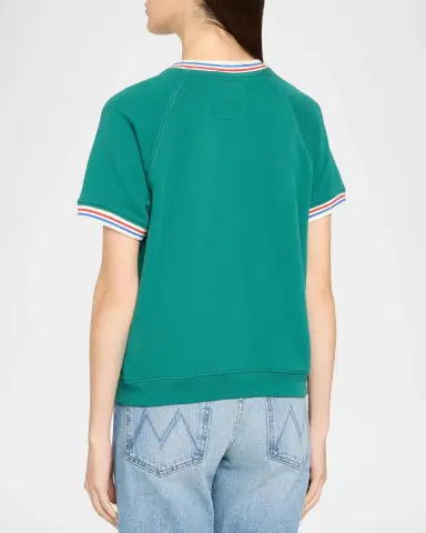 Mother The Short-Sleeve Sport Concert Sweatshirt | Thumbnail 3 Mother The Short-Sleeve Sport Concert Sweatshirt | Thumbnail 3