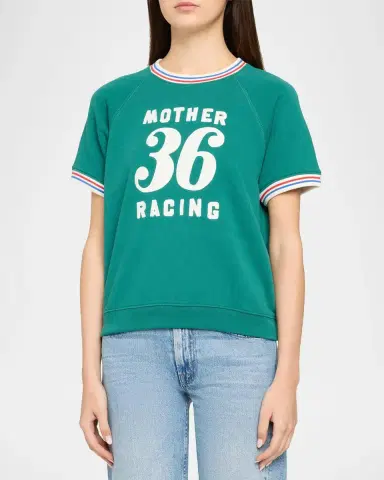 Mother The Short-Sleeve Sport Concert Sweatshirt | Thumbnail 4 Mother The Short-Sleeve Sport Concert Sweatshirt | Thumbnail 4