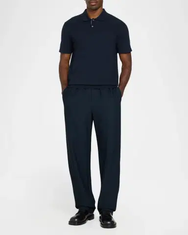 Giorgio Armani Men's Rice Stitch Pull-On Pants | Thumbnail 2