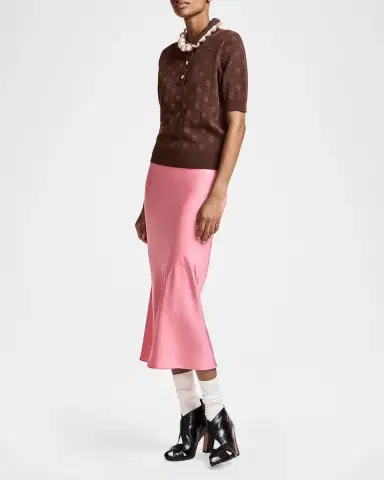 Essentiel Antwerp Krab Polka-Dot Jacquard Knit Polo | Thumbnail 2 Essentiel Antwerp Krab Polka-Dot Jacquard Knit Polo | Thumbnail 2