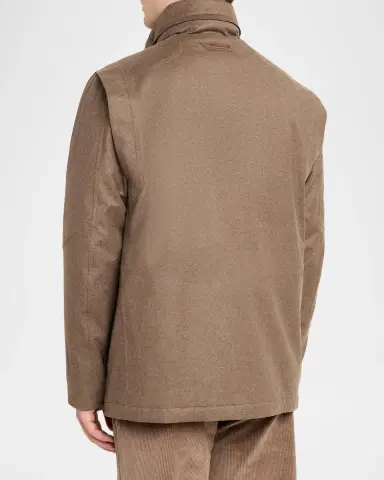 Sease Men's Wool-Cashmere Field Jacket | Thumbnail 3 Sease Men's Wool-Cashmere Field Jacket | Thumbnail 3