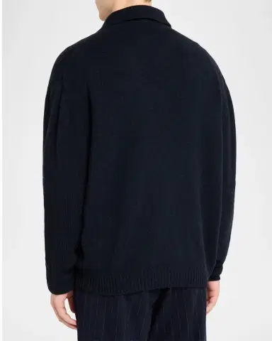 Sease Men's Coarsehair Cashmere Polo Shirt | Thumbnail 3