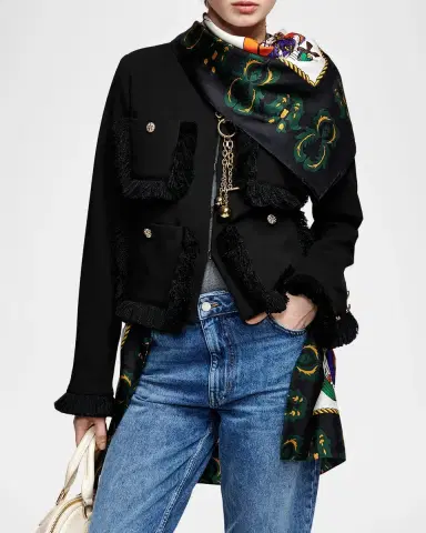 Essentiel Antwerp Kinetic Fringed Jacket | Thumbnail 4