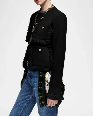 Essentiel Antwerp Kinetic Fringed Jacket | Thumbnail 6