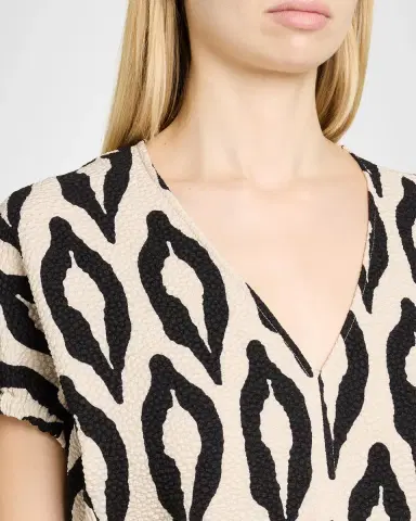 Essentiel Antwerp Komfortable Geometric Midi Dress | Thumbnail 5 Essentiel Antwerp Komfortable Geometric Midi Dress | Thumbnail 5