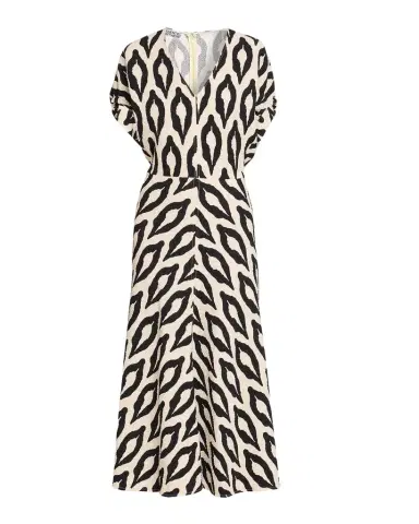 Essentiel Antwerp Komfortable Geometric Midi Dress | Thumbnail 1 Essentiel Antwerp Komfortable Geometric Midi Dress | Thumbnail 1