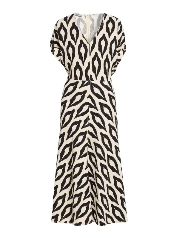 Komfortable Geometric Midi Dress