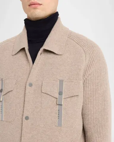 Sease Men's Wool-Cashmere Felted Overshirt | Thumbnail 5 Sease Men's Wool-Cashmere Felted Overshirt | Thumbnail 5
