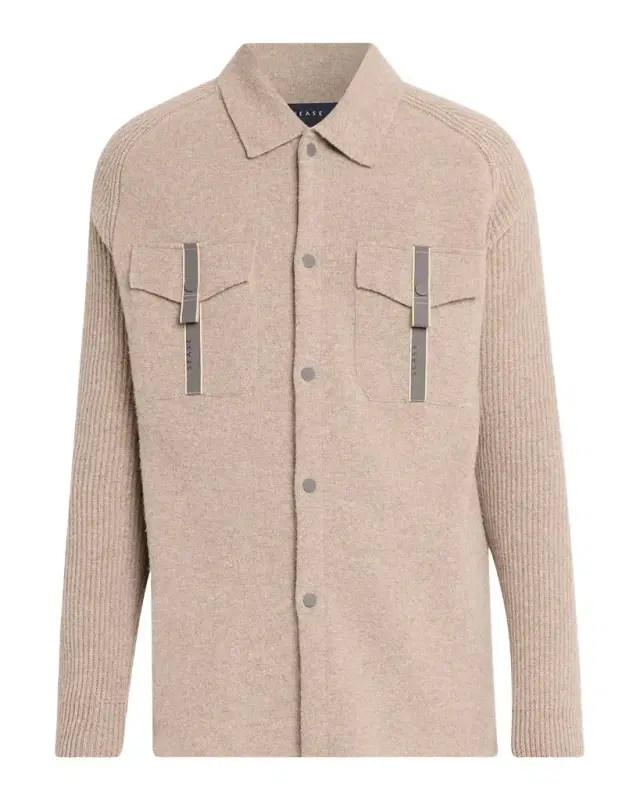 Sease Men's Wool-Cashmere Felted Overshirt