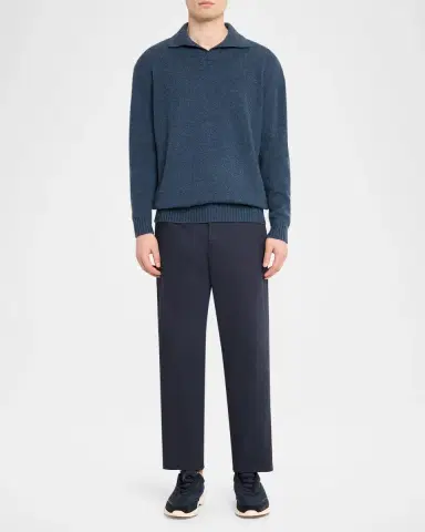 Sease Men's Coarsehair Cashmere Polo Shirt | Thumbnail 2
