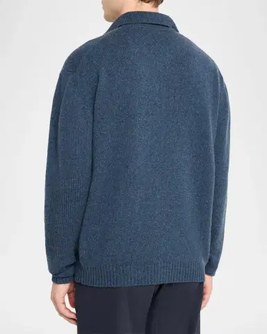 Sease Men's Coarsehair Cashmere Polo Shirt | Thumbnail 3