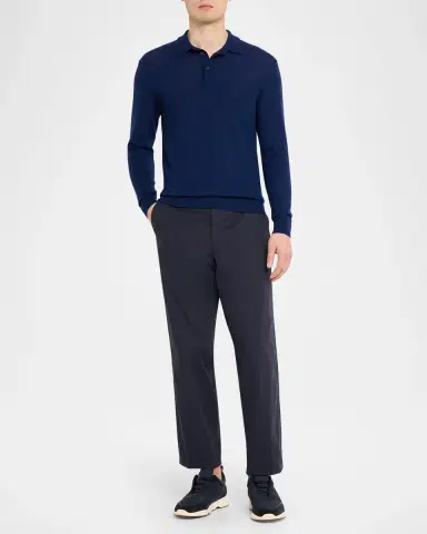Sease Men's Cashmere Fine Knit Polo-Neck Sweater | Thumbnail 2 Sease Men's Cashmere Fine Knit Polo-Neck Sweater | Thumbnail 2