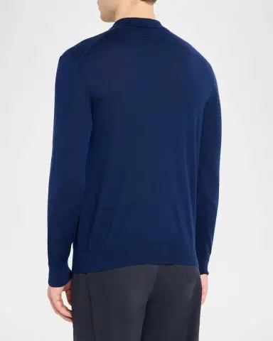Sease Men's Cashmere Fine Knit Polo-Neck Sweater | Thumbnail 3 Sease Men's Cashmere Fine Knit Polo-Neck Sweater | Thumbnail 3
