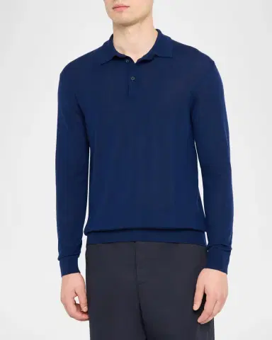 Sease Men's Cashmere Fine Knit Polo-Neck Sweater | Thumbnail 4 Sease Men's Cashmere Fine Knit Polo-Neck Sweater | Thumbnail 4