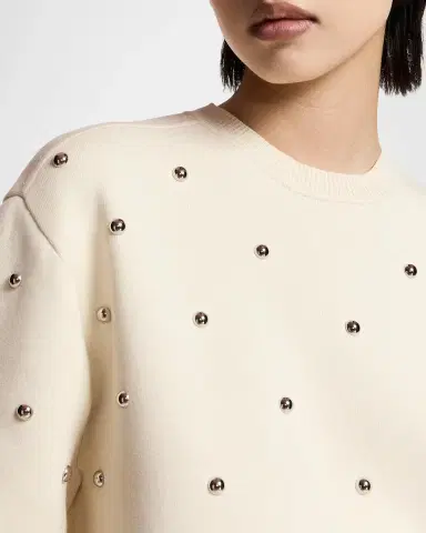 Essentiel Antwerp Klou Beaded Crewneck Sweater | Thumbnail 5