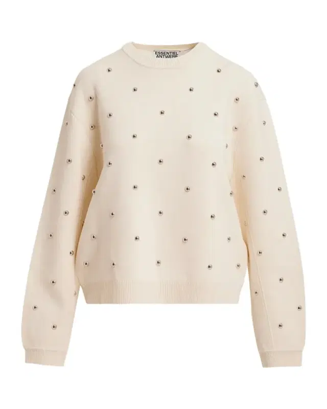 Klou Beaded Crewneck Sweater