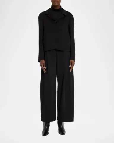 Lafayette 148 New York Walker Cropped Barrel-Leg Pants | Thumbnail 2
