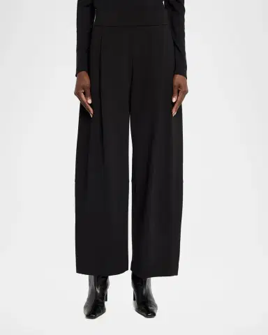 Lafayette 148 New York Walker Cropped Barrel-Leg Pants | Thumbnail 4