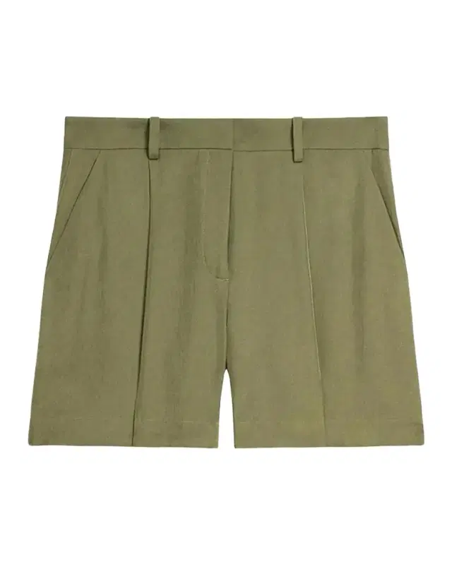 Theory Fluid Pleated Shorts