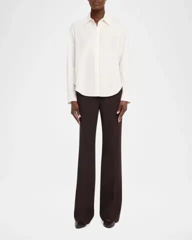 Lafayette 148 New York Reade Flare-Leg Stretch Wool Pants | Thumbnail 2 Lafayette 148 New York Reade Flare-Leg Stretch Wool Pants | Thumbnail 2