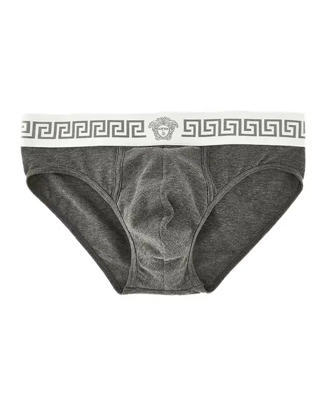 Versace Medusa Head Greco-Trim Jersey Brief