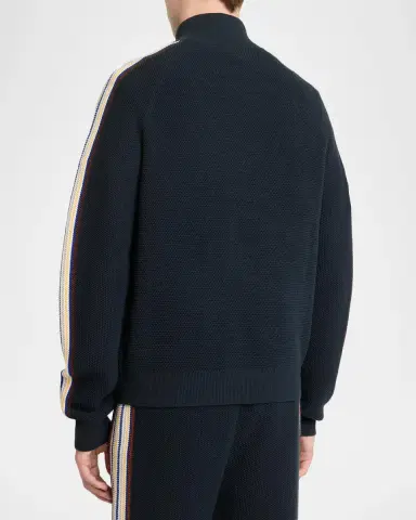 Casablanca Men's Cafe Culture Wool Track Jacket | Thumbnail 3