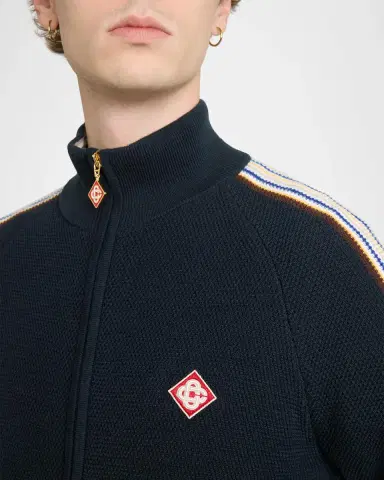 Casablanca Men's Cafe Culture Wool Track Jacket | Thumbnail 5