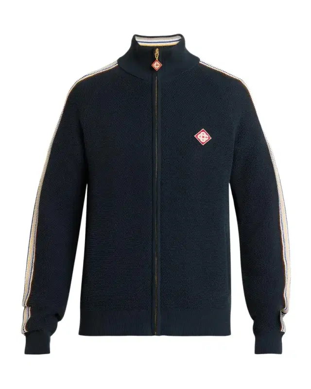 Casablanca Men's Cafe Culture Wool Track Jacket