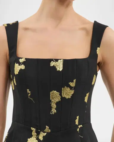 Rebecca Vallance Mariya Floral Jacquard Midi Dress | Thumbnail 5 Rebecca Vallance Mariya Floral Jacquard Midi Dress | Thumbnail 5